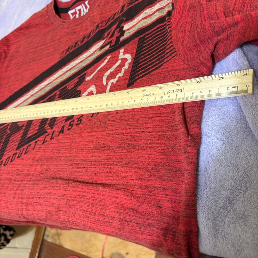Fox Racing Mens XL Bundle 2 Tees Red Gray MCMLXXIV Created To Destroy - Picture 11 of 12
